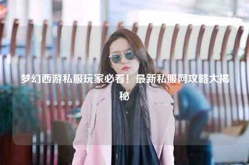 梦幻西游私服玩家必看!最新私服网攻略大揭秘