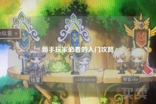 新手玩家必看的入门攻略