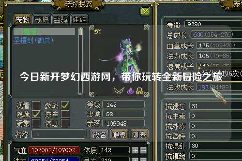 今日新开梦幻西游网，带你玩转全新冒险之旅