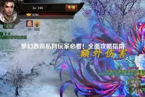 梦幻西游私网玩家必看!全面攻略指南