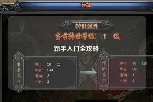 新手入门全攻略